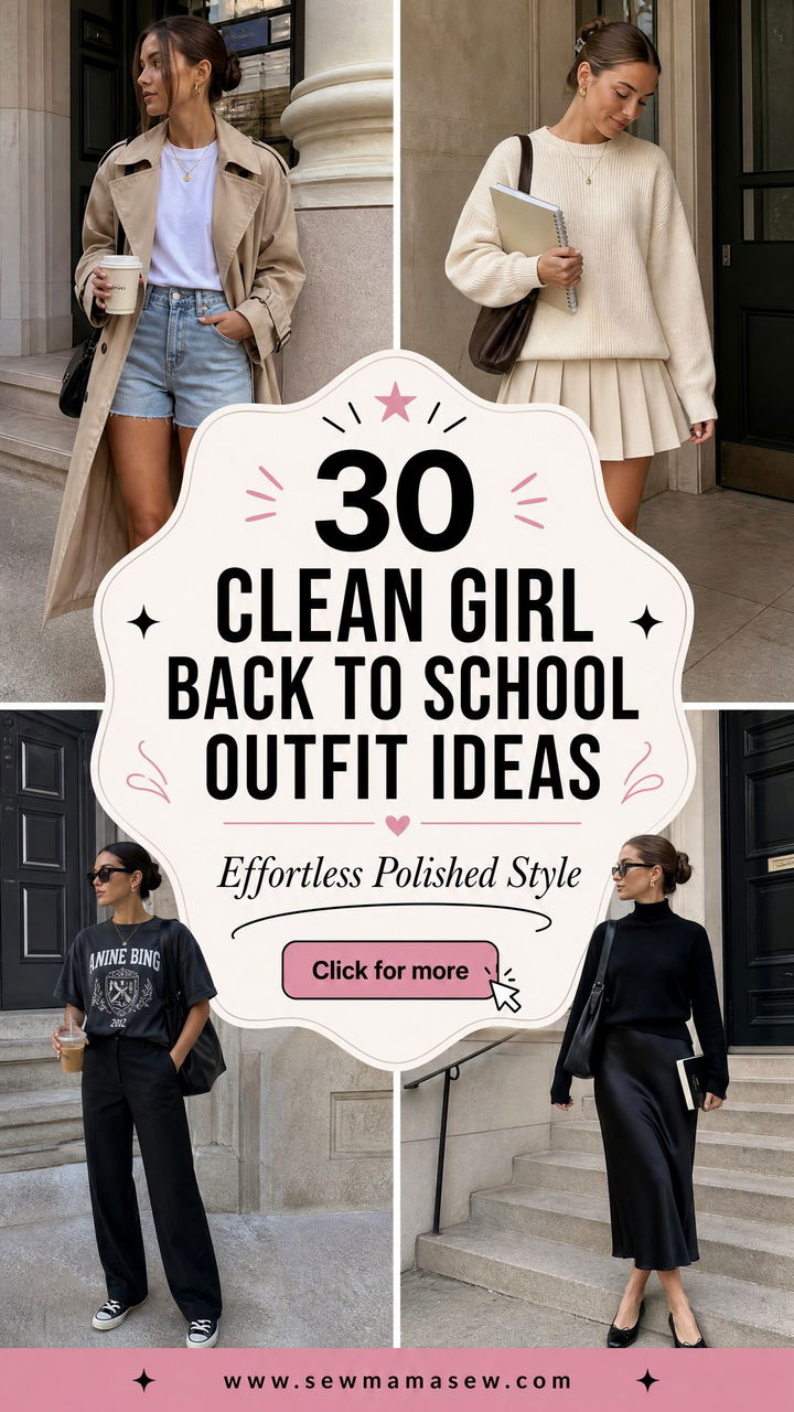 30 Clean Girl Back to School Outfit Ideas 2026 - 30 Clean Girl Back to School Outfit Ideas 2026
