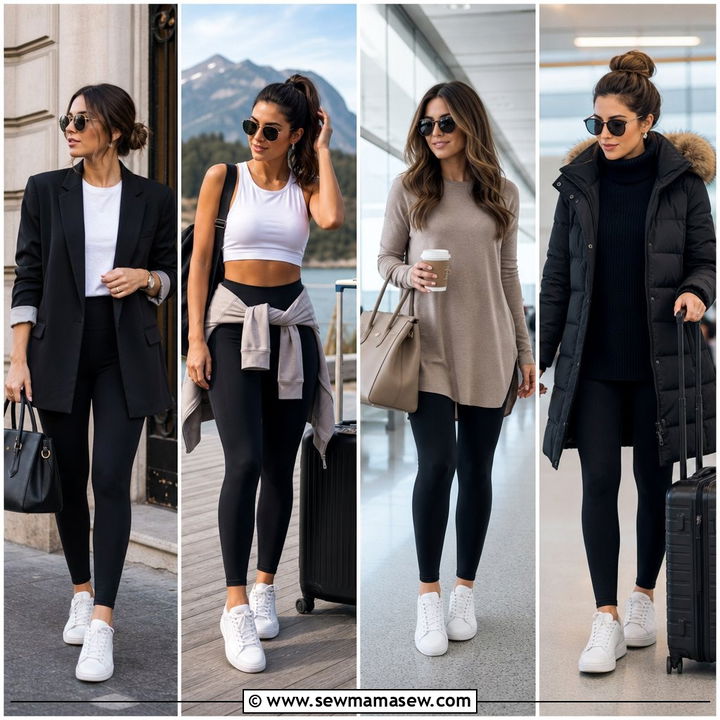 30 Comfy Airport Outfit Ideas With Leggings to Try