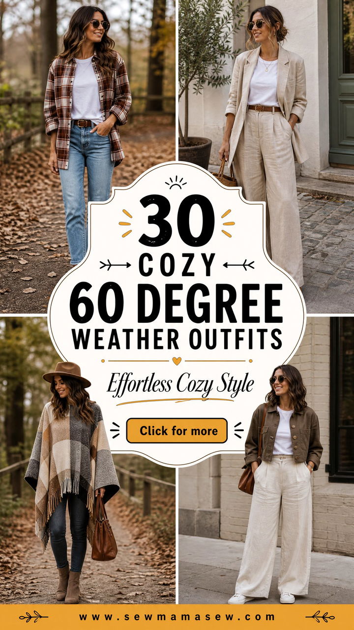30 Cozy 60 Degree Weather Outfits for Effortless Style - 30 Cozy 60 Degree Weather Outfits for Effortless Style