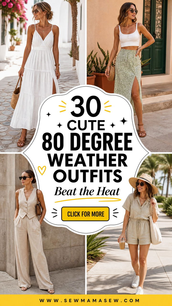 30 Cute 80 Degree Weather Outfits to Beat the Heat in Style - 30 Cute 80 Degree Weather Outfits to Beat the Heat in Style