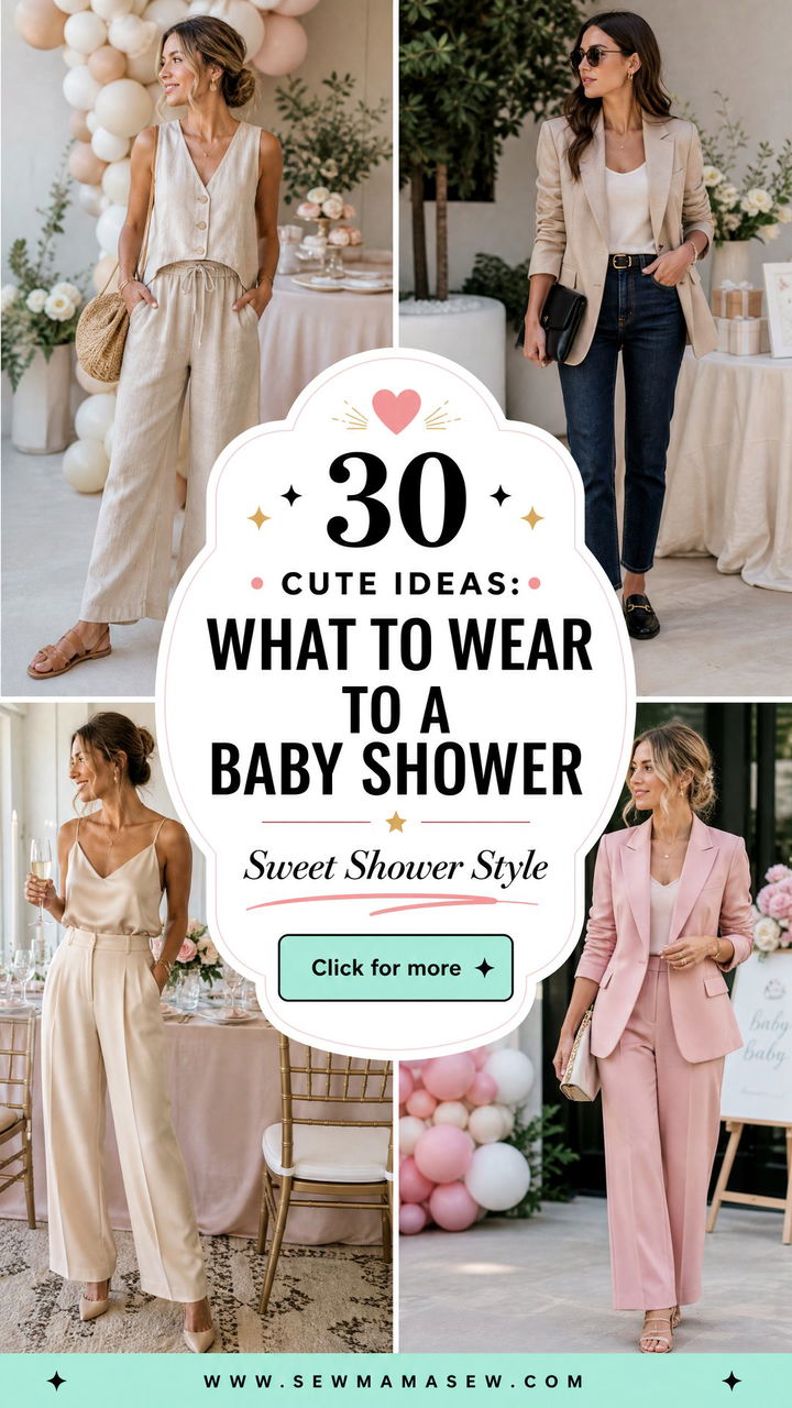 30 Cute Ideas What to Wear to a Baby Shower - 30 Cute Ideas: What to Wear to a Baby Shower
