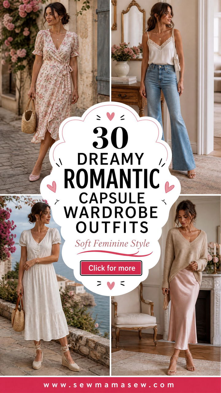 30 Dreamy Romantic Capsule Wardrobe Outfits to Try - 30 Dreamy Romantic Capsule Wardrobe Outfits to Try