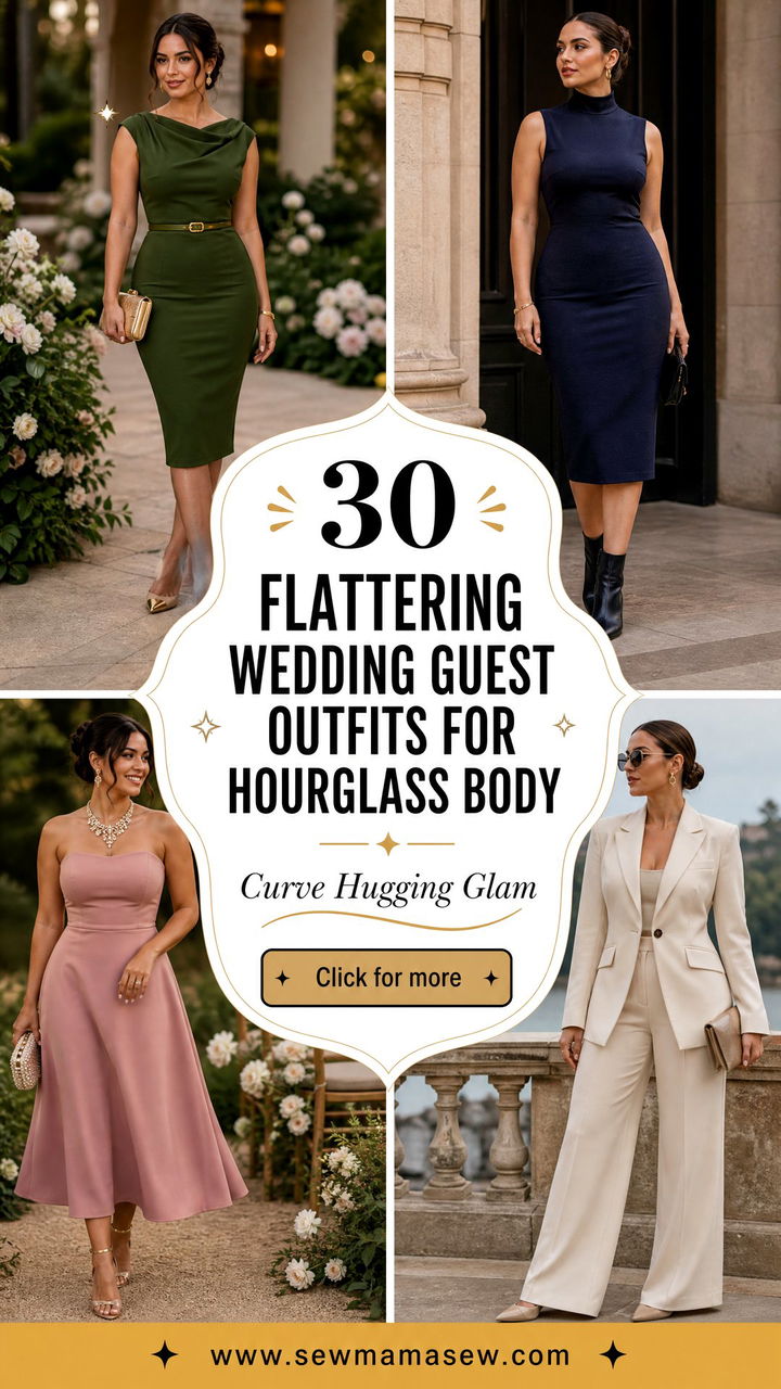 30 Flattering Wedding Guest Outfits for Hourglass Body - 30 Flattering Wedding Guest Outfits for Hourglass Body