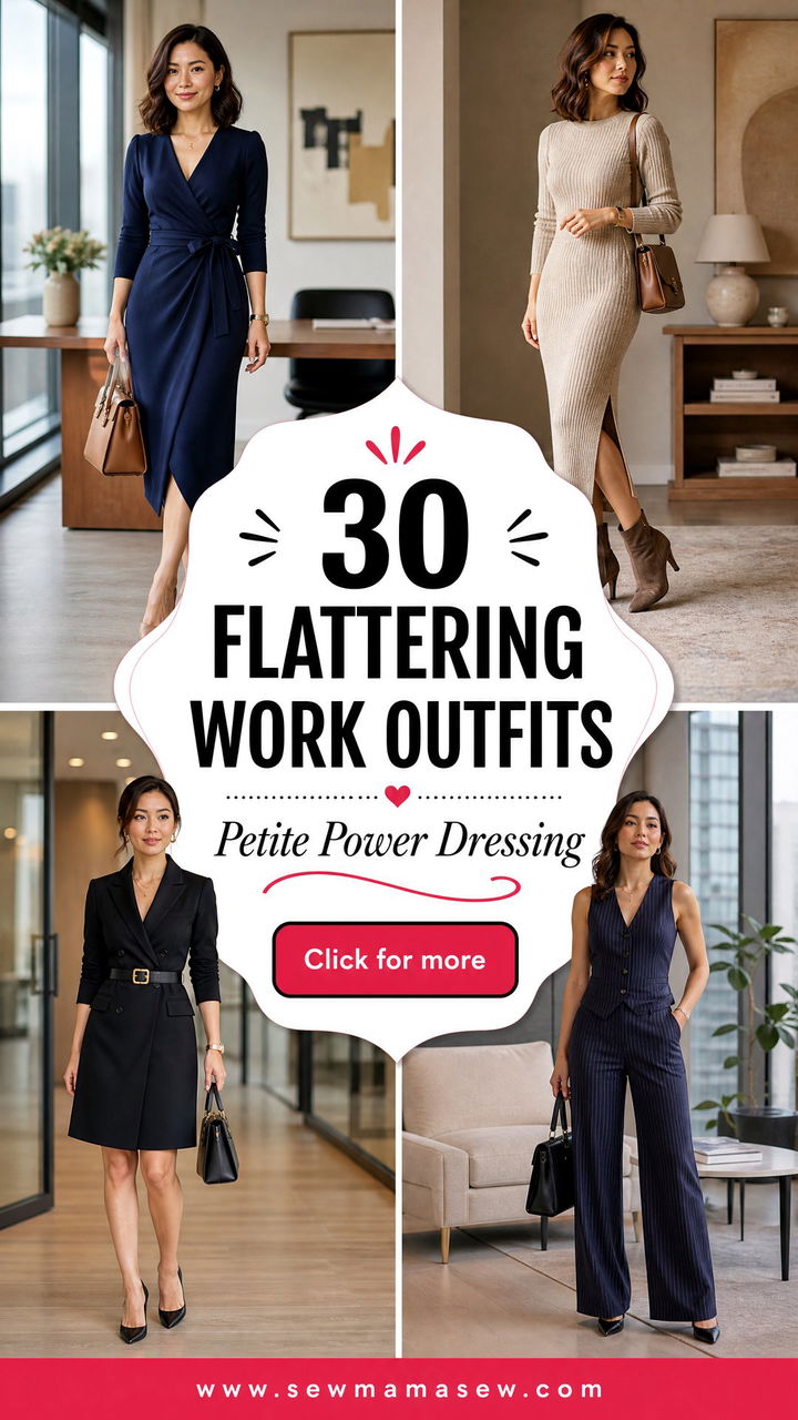 30 Flattering Work Outfits for Short Women to Try - 30 Flattering Work Outfits for Short Women to Try