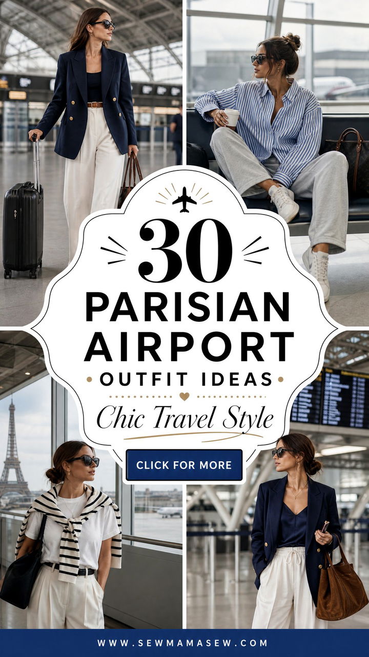 30 Parisian Airport Outfit Ideas for Chic Travel Style - 30 Parisian Airport Outfit Ideas for Chic Travel Style
