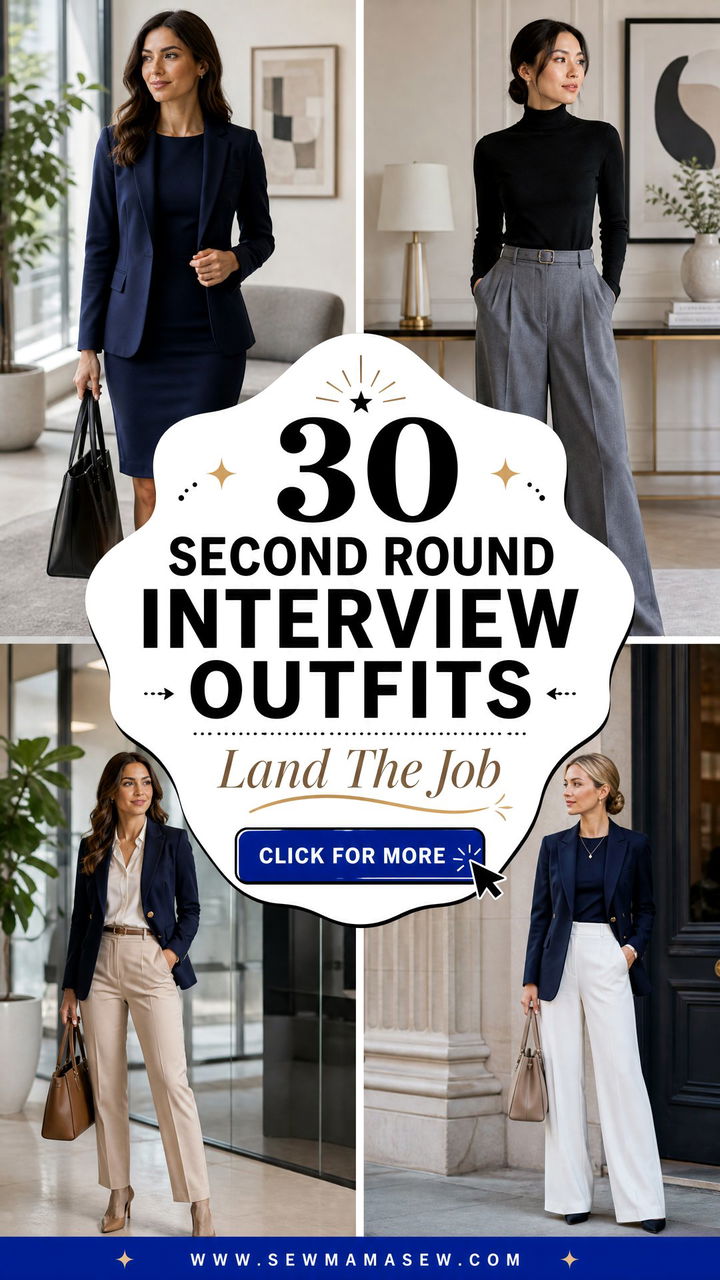 30 Second Round Interview Outfits to Land the Job - 30 Second Round Interview Outfits to Land the Job