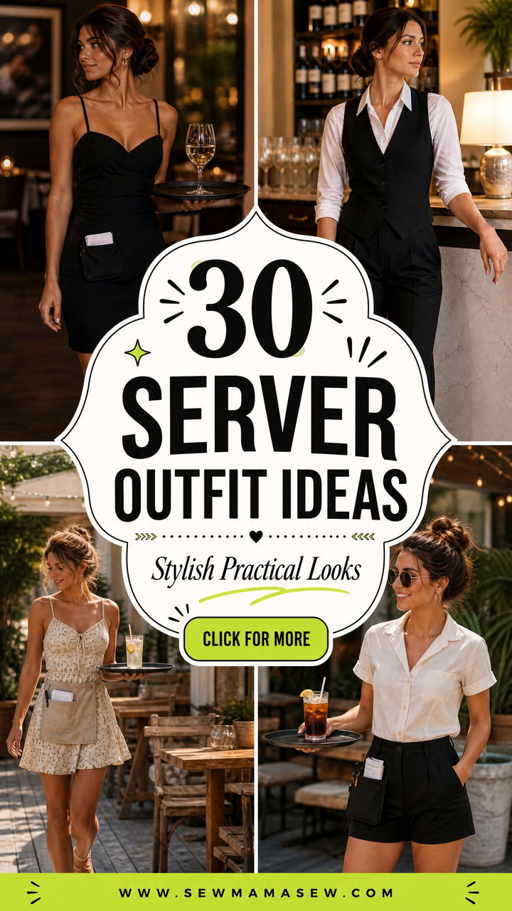 30 Server Outfit Ideas Stylish and Practical Work Looks - 30 Server Outfit Ideas: Stylish & Practical Work Looks