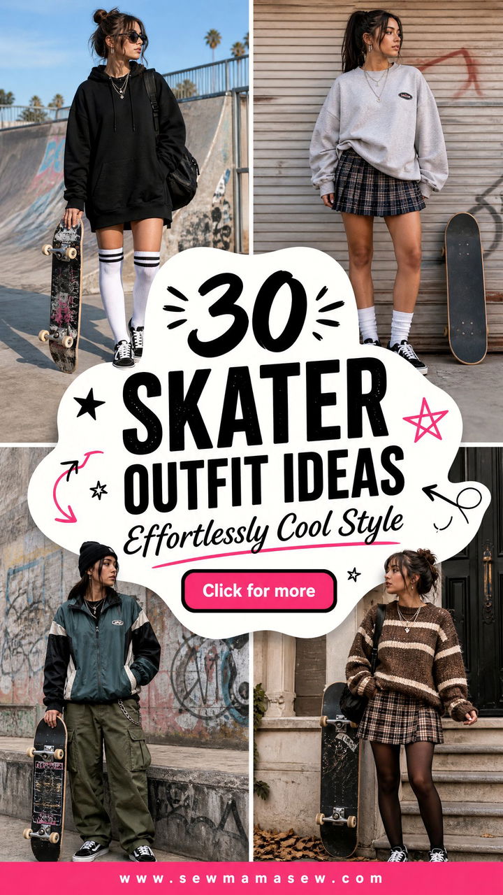 30 Skater Outfit Ideas for Effortlessly Cool Style - 30 Skater Outfit Ideas for Effortlessly Cool Style