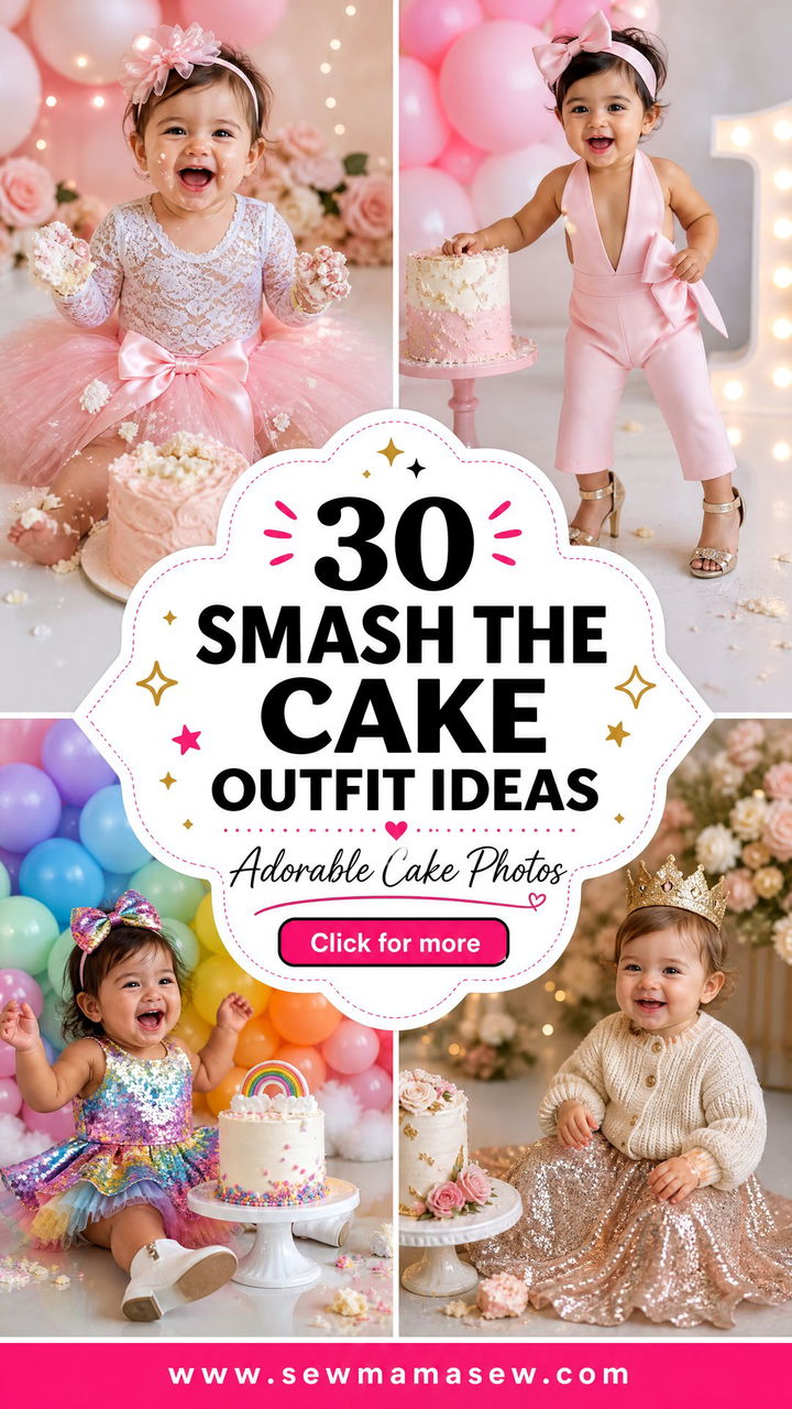 30 Smash the Cake Outfit Ideas for Adorable Photos - 30 Smash the Cake Outfit Ideas for Adorable Photos