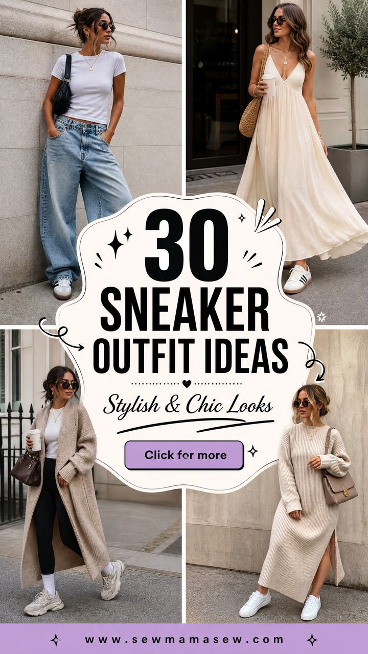 30 Sneaker Outfit Ideas for Women Stylish and Chic Looks - 30 Sneaker Outfit Ideas for Women: Stylish & Chic Looks