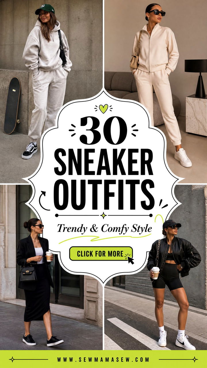 30 Sneaker Outfits for Women Trendy and Comfy Style Ideas - 30 Sneaker Outfits for Women: Trendy & Comfy Style Ideas