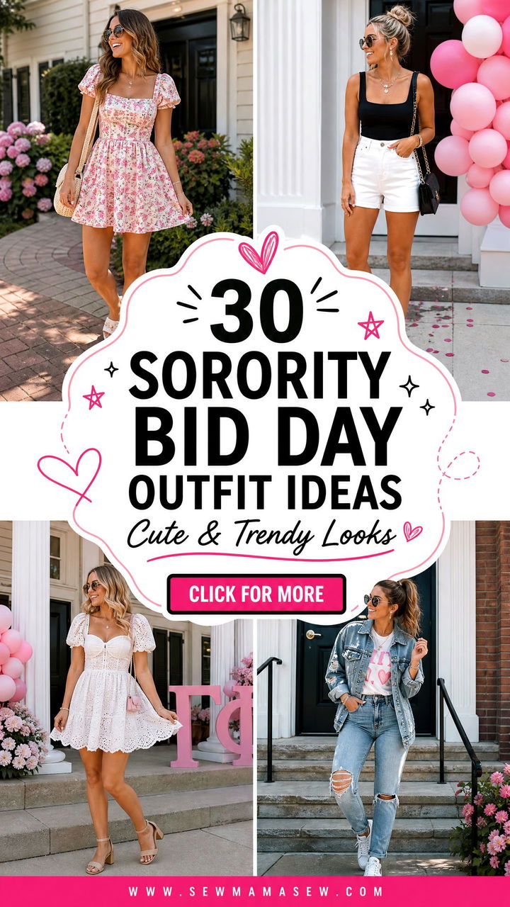 30 Sorority Bid Day Outfit Ideas Cute and Trendy Looks - 30 Sorority Bid Day Outfit Ideas: Cute & Trendy Looks