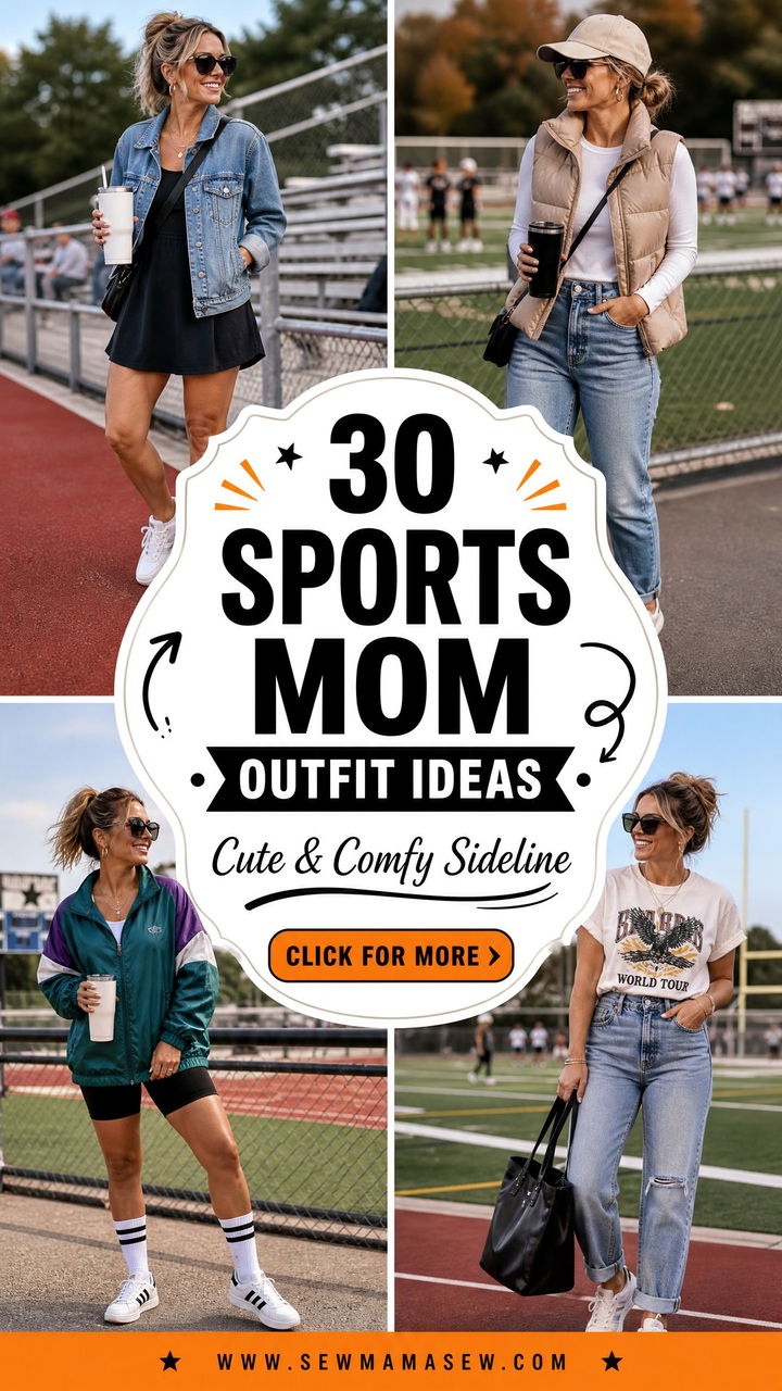 30 Sports Mom Outfit Ideas Cute and Comfy Sideline Looks - 30 Sports Mom Outfit Ideas: Cute & Comfy Sideline Looks