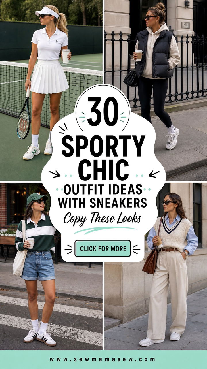 30 Sporty Chic Outfit Ideas With Sneakers to Copy Now - 30 Sporty Chic Outfit Ideas With Sneakers to Copy Now