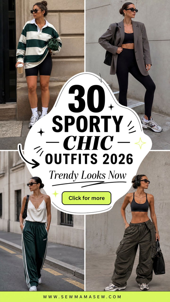 30 Sporty Chic Outfits 2026 Trendy Looks to Try Now - 30 Sporty Chic Outfits 2026: Trendy Looks to Try Now