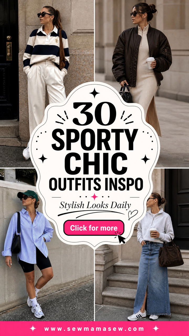 30 Sporty Chic Outfits Inspo Stylish Looks to Copy - 30 Sporty Chic Outfits Inspo: Stylish Looks to Copy