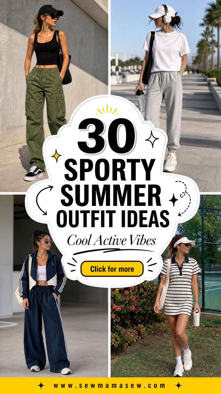 30 Sporty Summer Outfit Ideas for a Cool Active Look - 30 Sporty Summer Outfit Ideas for a Cool, Active Look