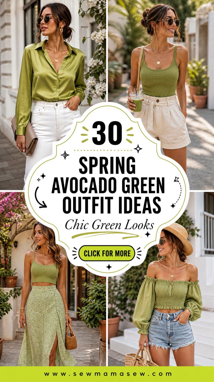 30 Spring Avocado Green Outfit Ideas for Chic Style - 30 Spring Avocado Green Outfit Ideas for Chic Style