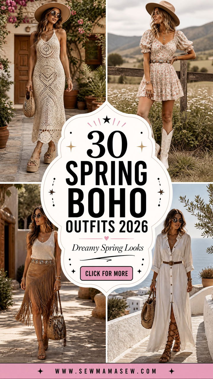 30 Spring Boho Outfits 2026 Dreamy Looks to Try - 30 Spring Boho Outfits 2026: Dreamy Looks to Try