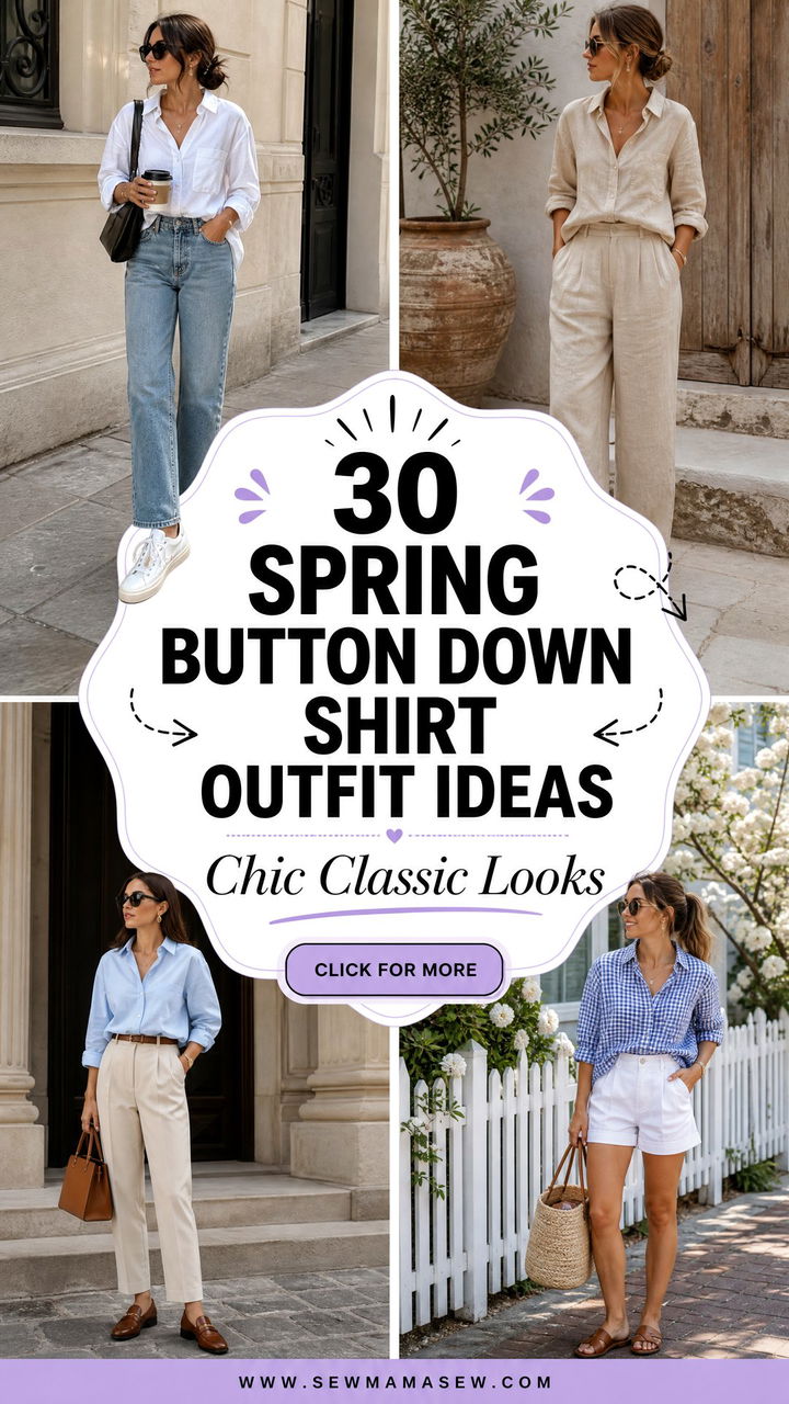 30 Spring Button Down Shirt Outfit Ideas to Copy - 30 Spring Button Down Shirt Outfit Ideas to Copy