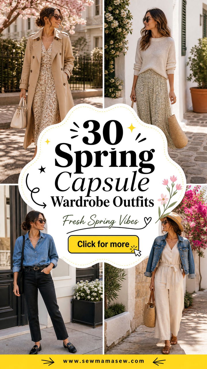 30 Spring Capsule Wardrobe Outfits to Try in 2026 - 30 Spring Capsule Wardrobe Outfits to Try in 2026