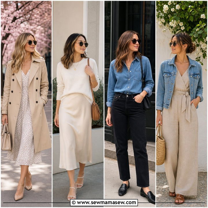 30 Spring Capsule Wardrobe Outfits to Try in 2026