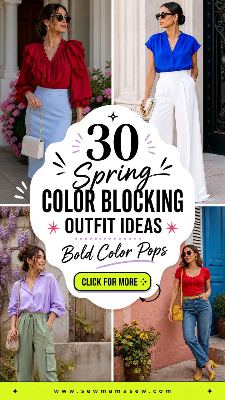 30 Spring Color Blocking Outfit Ideas to Try Now - 30 Spring Color Blocking Outfit Ideas to Try Now