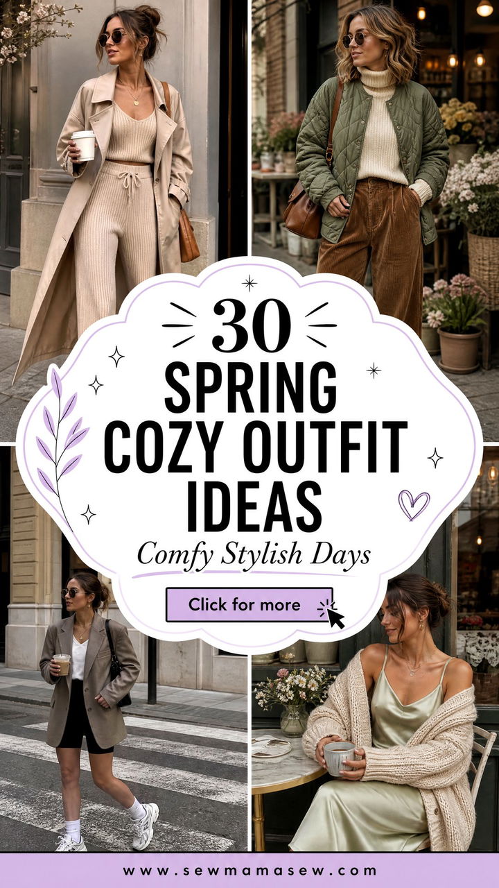 30 Spring Cozy Outfit Ideas for Comfy Stylish Days - 30 Spring Cozy Outfit Ideas for Comfy, Stylish Days