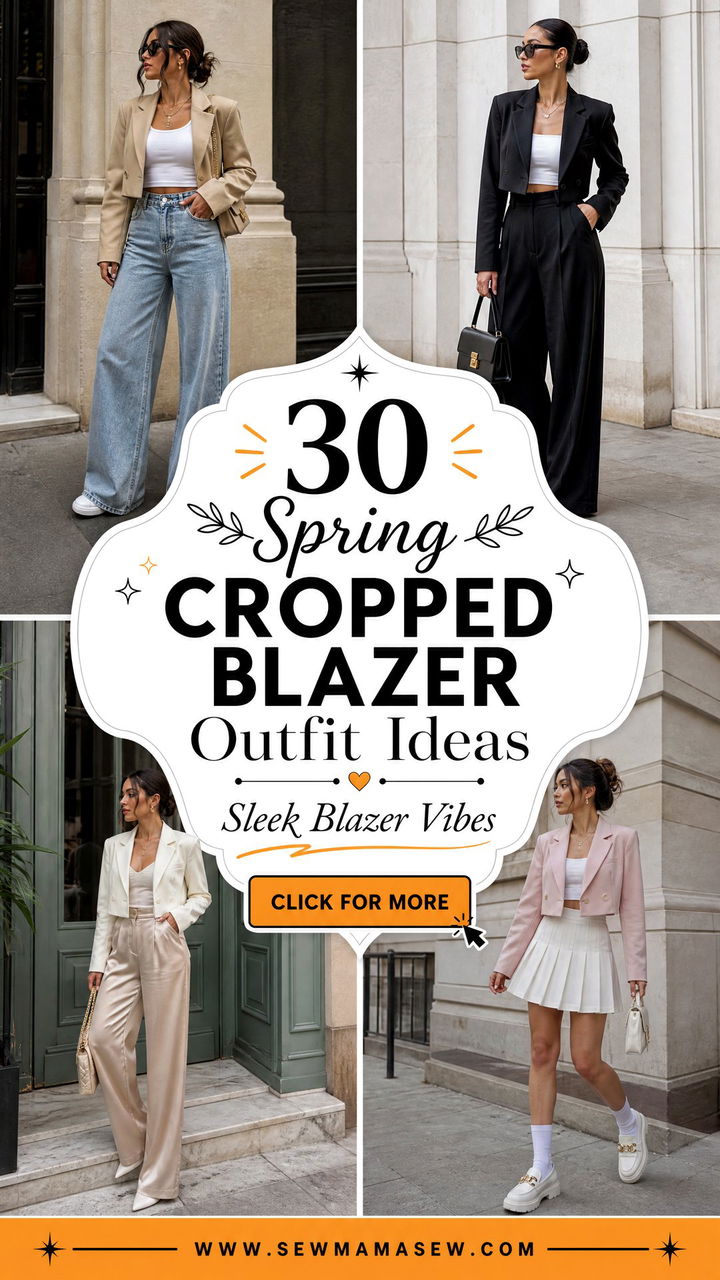 30 Spring Cropped Blazer Outfit Ideas for 2026 - 30 Spring Cropped Blazer Outfit Ideas for 2026