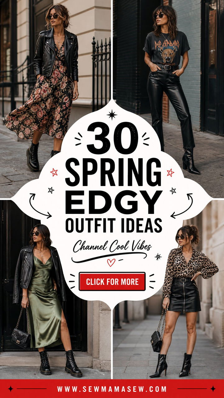 30 Spring Edgy Outfit Ideas to Channel Cool Vibes - 30 Spring Edgy Outfit Ideas to Channel Cool Vibes