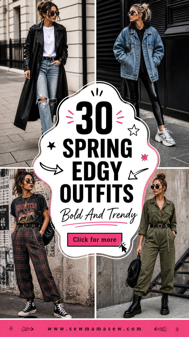 30 Spring Edgy Outfits for a Bold Trendy Look - 30 Spring Edgy Outfits for a Bold, Trendy Look