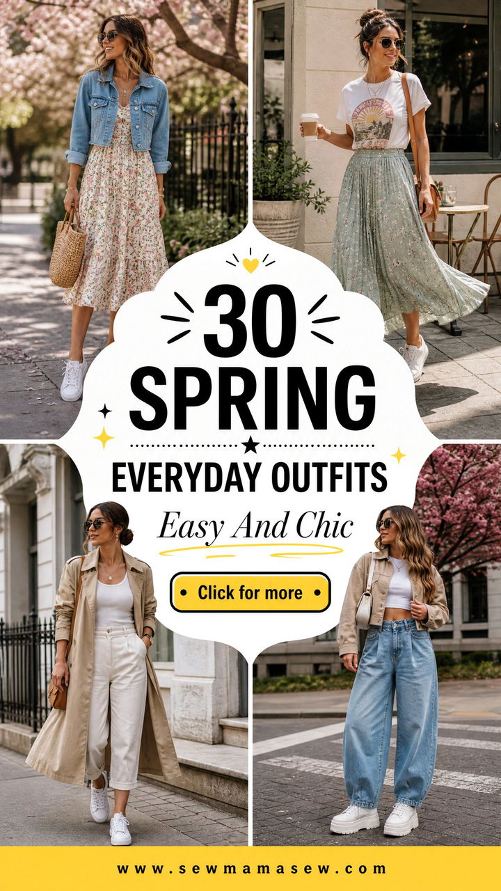 30 Spring Everyday Outfits for Women Easy and Chic - 30 Spring Everyday Outfits for Women: Easy & Chic