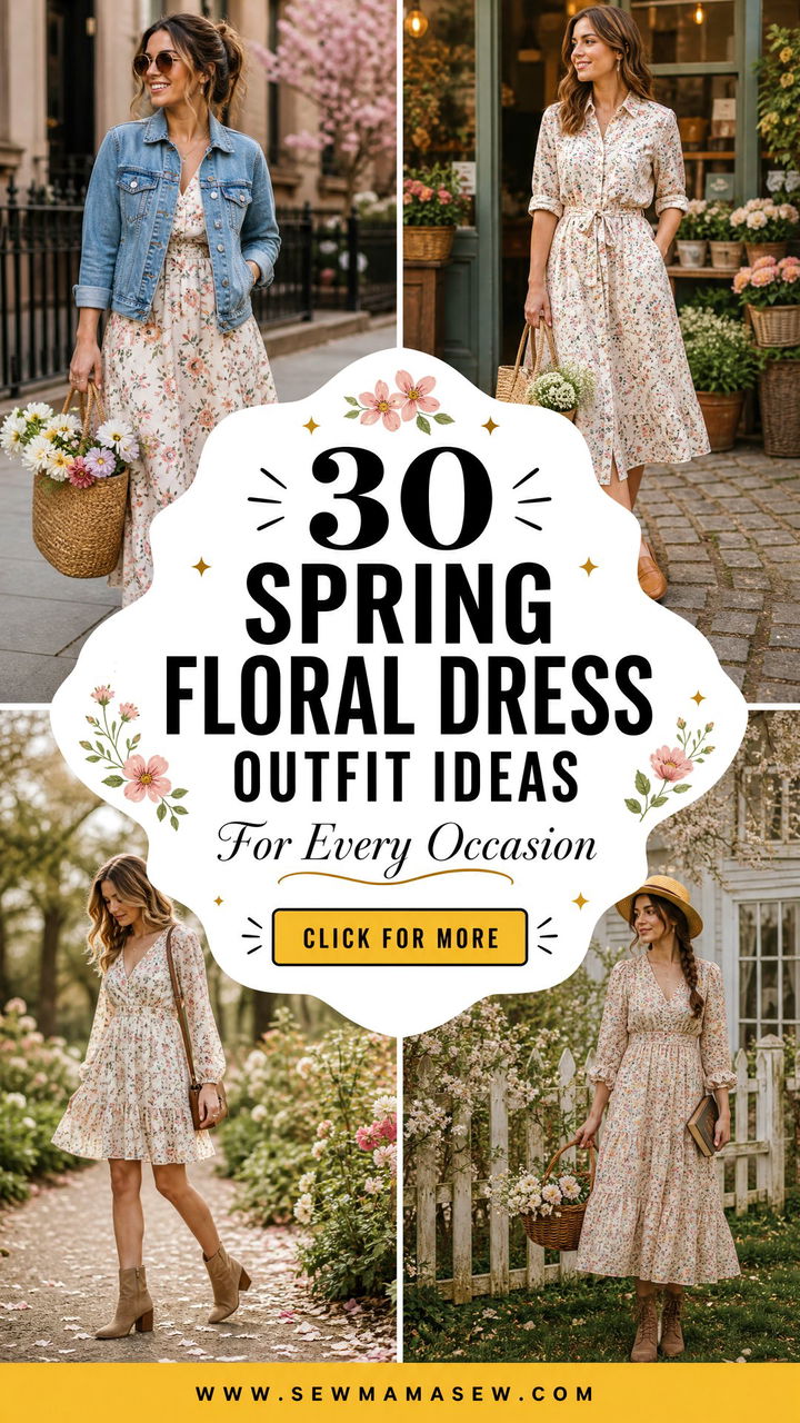 30 Spring Floral Dress Outfit Ideas for Every Occasion - 30 Spring Floral Dress Outfit Ideas for Every Occasion