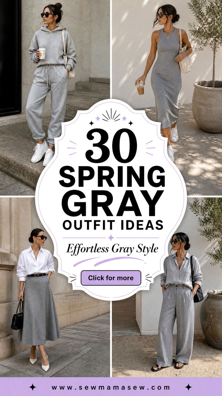 30 Spring Gray Outfit Ideas for Effortless Style - 30 Spring Gray Outfit Ideas for Effortless Style
