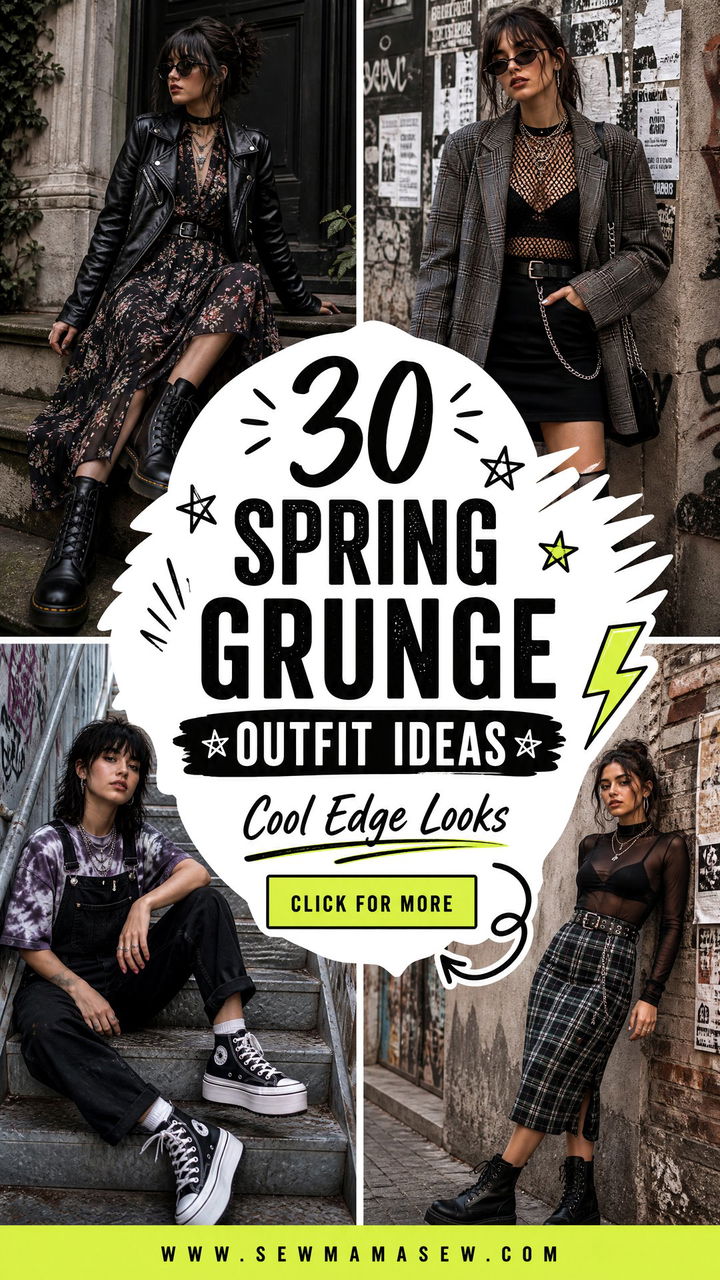 30 Spring Grunge Outfit Ideas for a Cool Edge - 30 Spring Grunge Outfit Ideas for a Cool Edge