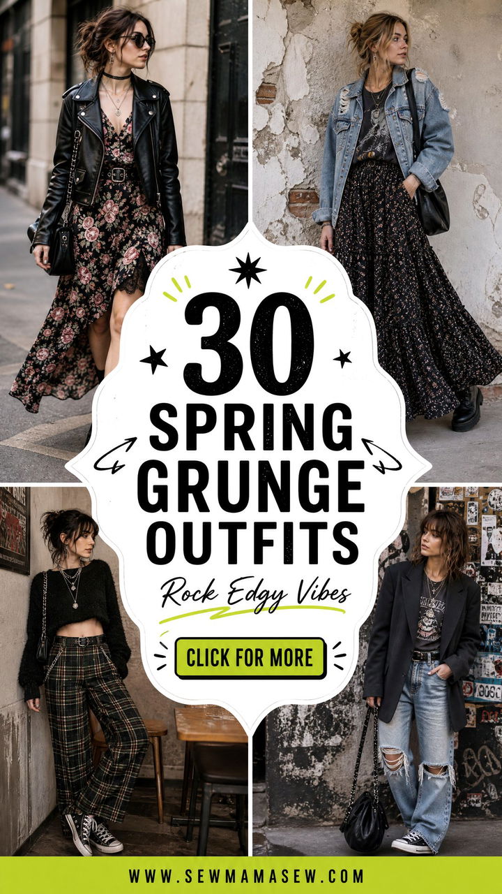 30 Spring Grunge Outfits to Rock Edgy Vibes - 30 Spring Grunge Outfits to Rock Edgy Vibes