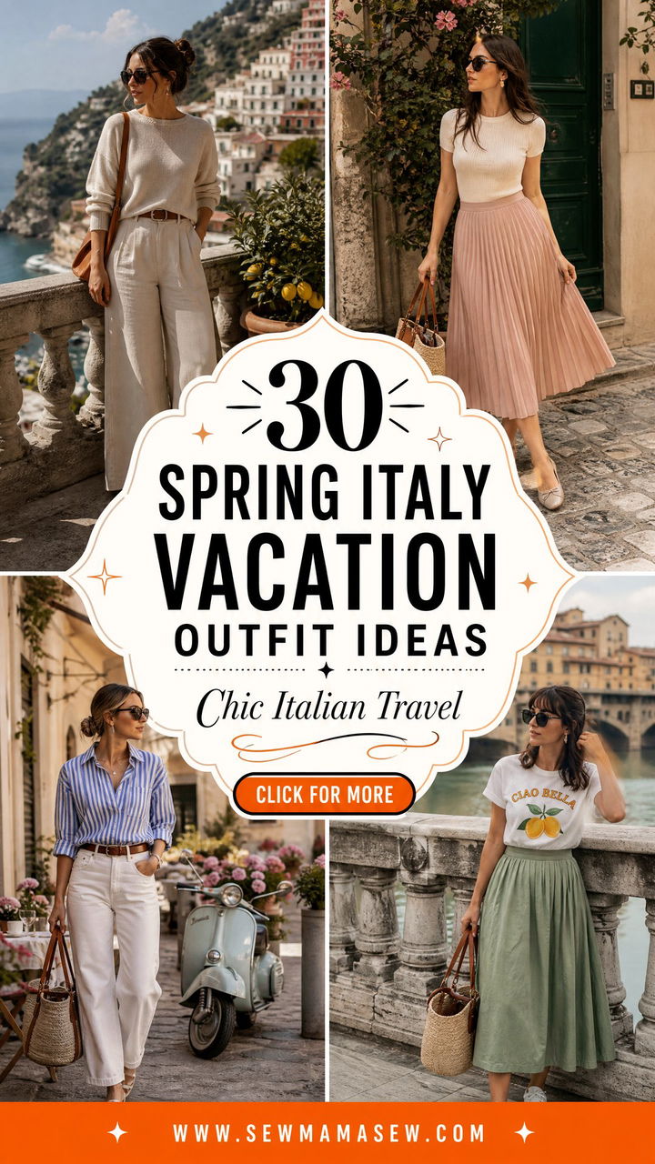 30 Spring Italy Vacation Outfit Ideas for Chic Travel - 30 Spring Italy Vacation Outfit Ideas for Chic Travel