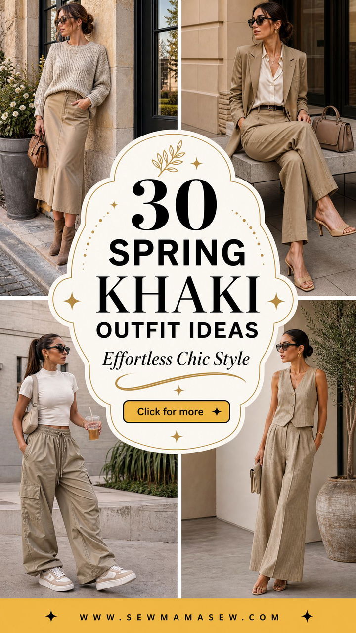 30 Spring Khaki Outfit Ideas for Effortless Style - 30 Spring Khaki Outfit Ideas for Effortless Style
