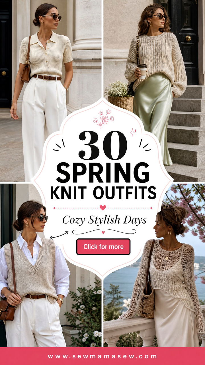 30 Spring Knit Outfits for Cozy Stylish Days - 30 Spring Knit Outfits for Cozy, Stylish Days
