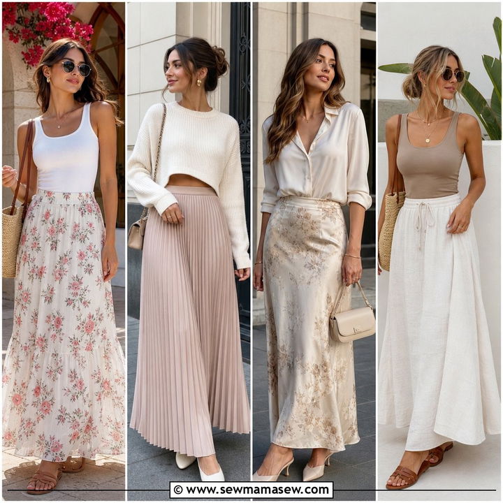 30 Spring Maxi Skirt Outfit Ideas for Effortless Chic