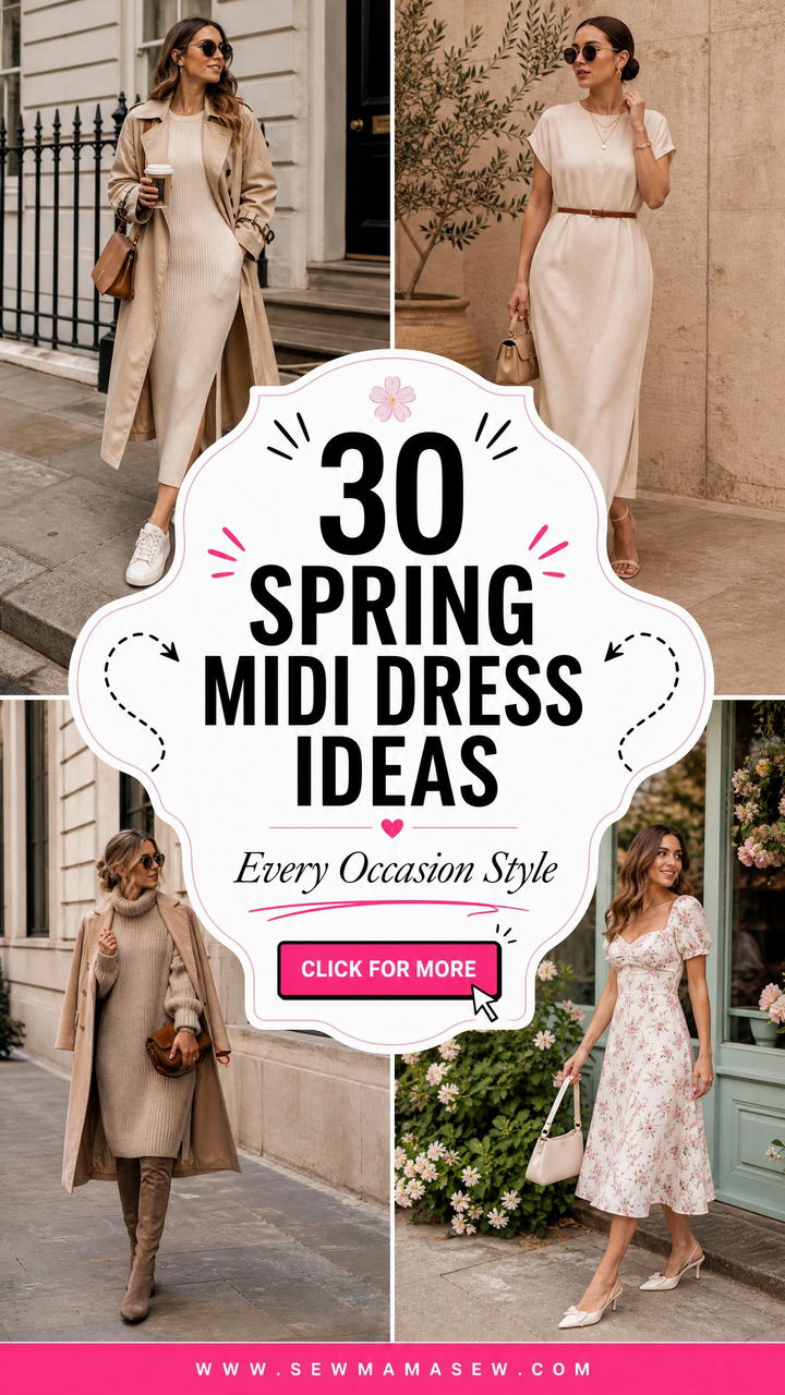 30 Spring Midi Dress Outfit Ideas for Every Occasion - 30 Spring Midi Dress Outfit Ideas for Every Occasion