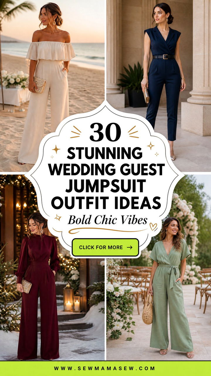 30 Stunning Wedding Guest Jumpsuit Outfit Ideas - 30 Stunning Wedding Guest Jumpsuit Outfit Ideas
