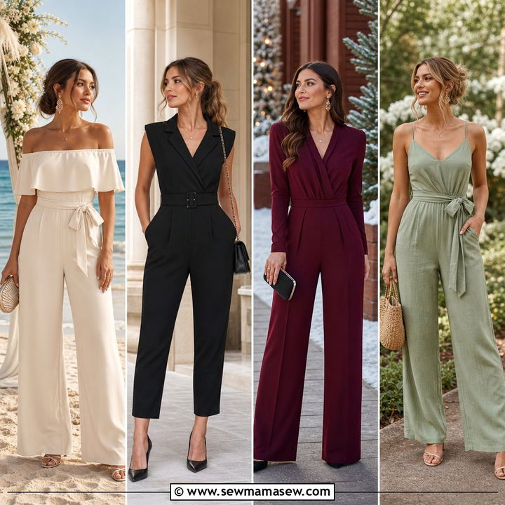 30 Stunning Wedding Guest Jumpsuit Outfit Ideas