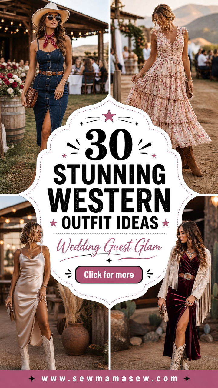 30 Stunning Western Outfit Ideas for Wedding Guests - 30 Stunning Western Outfit Ideas for Wedding Guests