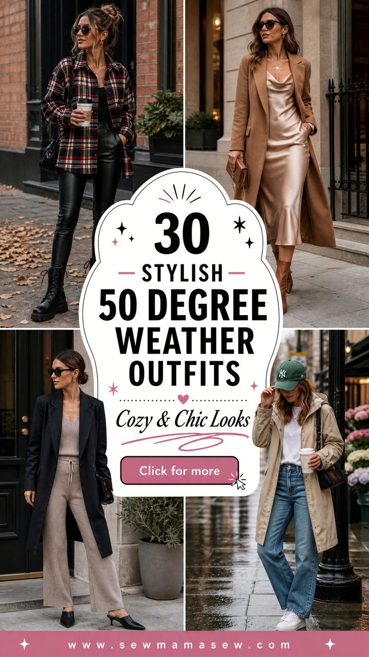 30 Stylish 50 Degree Weather Outfits to Stay Cozy and Chic - 30 Stylish 50 Degree Weather Outfits to Stay Cozy & Chic