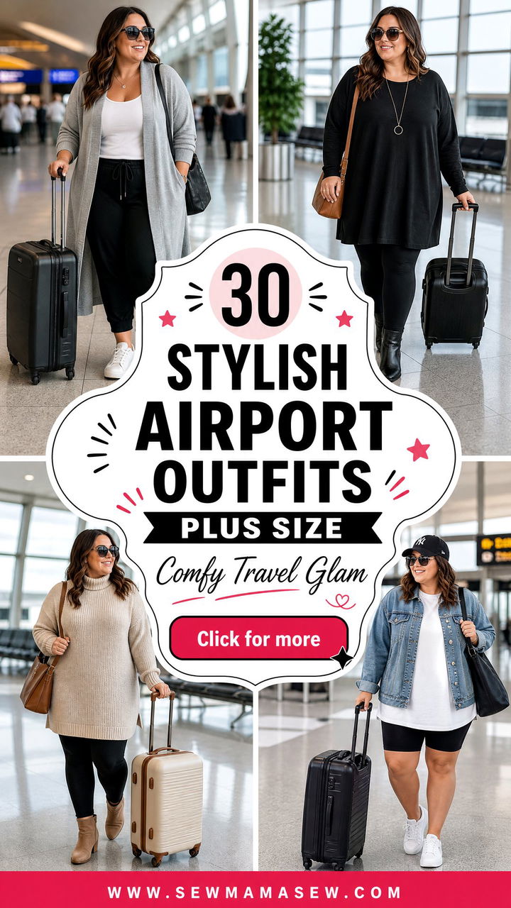 30 Stylish Airport Outfits Plus Size for Comfy Travel - 30 Stylish Airport Outfits Plus Size for Comfy Travel