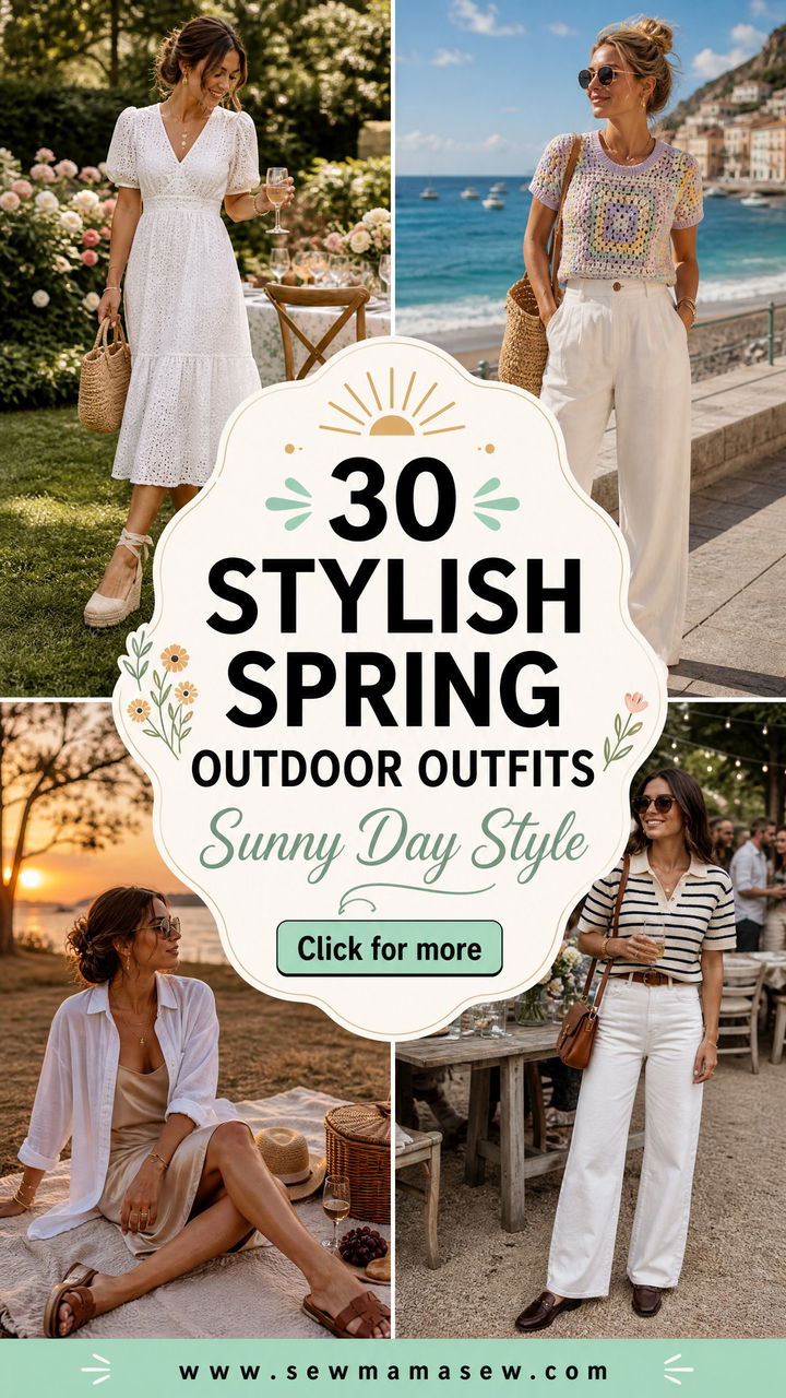 30 Stylish Spring Outdoor Outfits for Sunny Days - 30 Stylish Spring Outdoor Outfits for Sunny Days