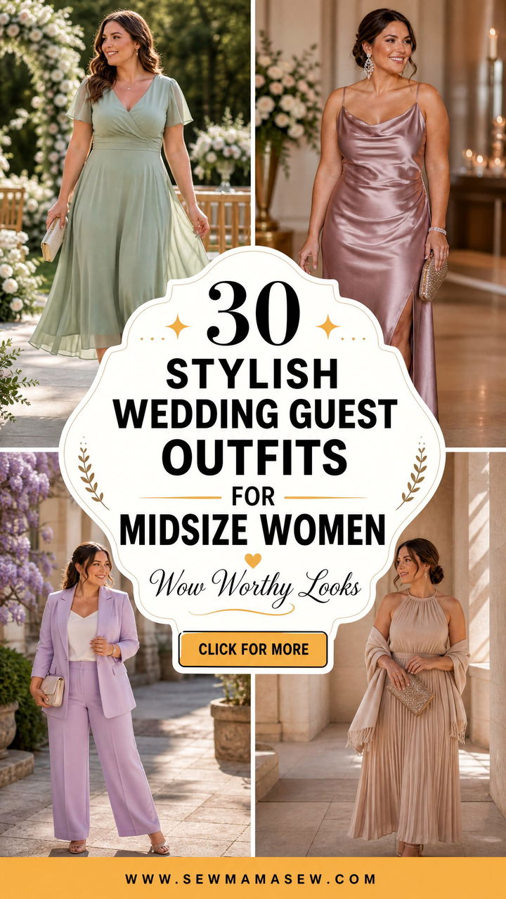 30 Stylish Wedding Guest Outfits for Midsize Women - 30 Stylish Wedding Guest Outfits for Midsize Women