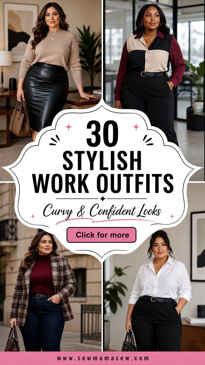 30 Stylish Work Outfits for Curvy Women to Try Now - 30 Stylish Work Outfits for Curvy Women to Try Now