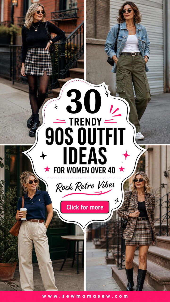 30 Trendy 90s Outfit Ideas for Women Over 40 to Rock Now - 30 Trendy 90s Outfit Ideas for Women Over 40 to Rock Now